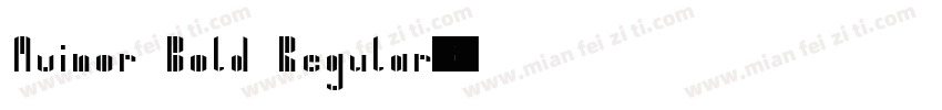 Avinor Bold Regular字体转换